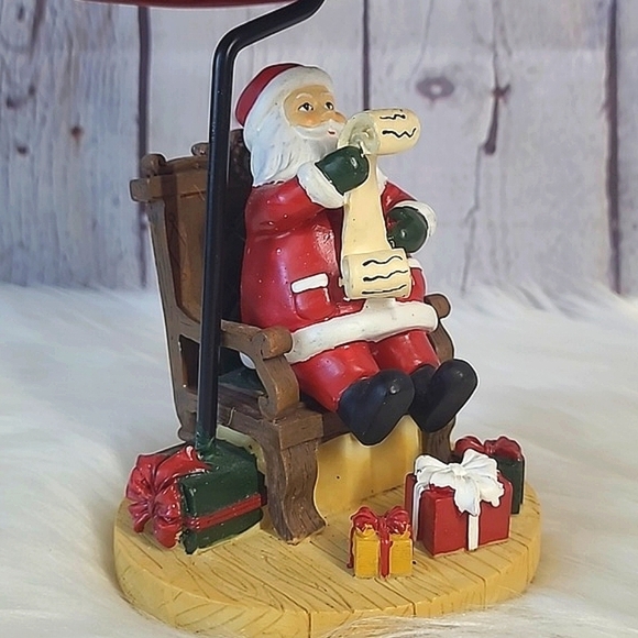 Yankee Candle Christmas Holiday Santa Claus Resin Tea Light Candle Holder Lamp - Picture 10 of 15